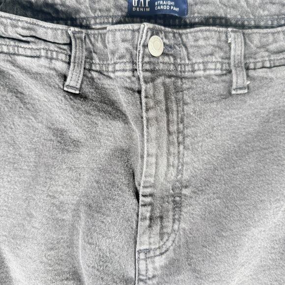 GAP Mens Straight Leg Cargo Pants 38x32 (36x30) Utilitarian Grunge Skater Y2K - Picture 4 of 10